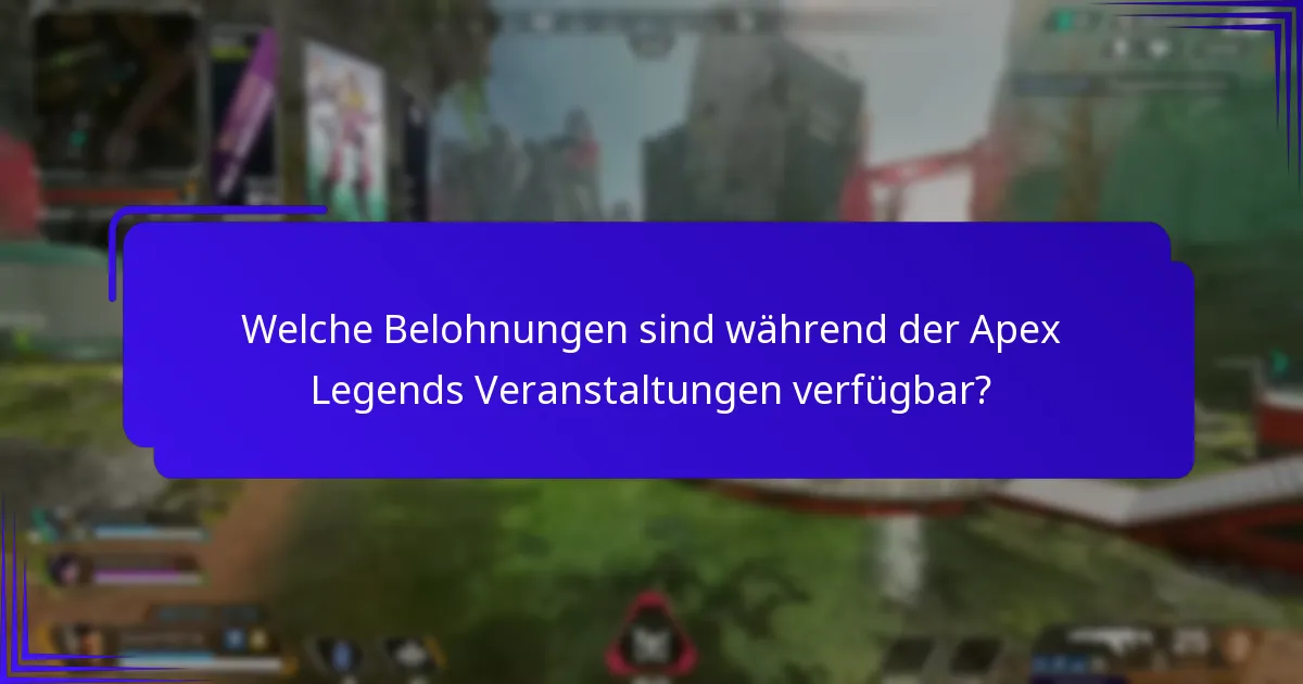 Wie können Spieler an Apex Legends Veranstaltungen teilnehmen und Belohnungen beanspruchen?